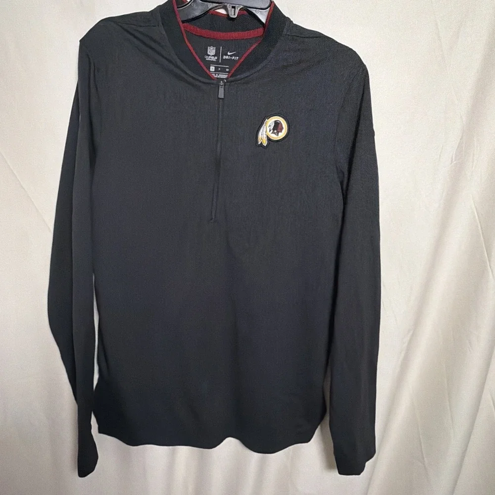 Nike NFL Washington Redskins Dri-FIT 1/4 Zip Pullover Gray Men's Small
